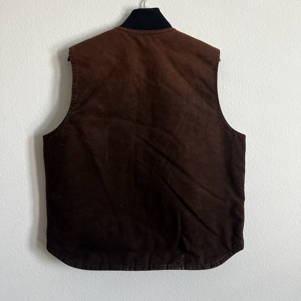 Carhartt V02 Dkb Brown Work Wear Vest - Gem